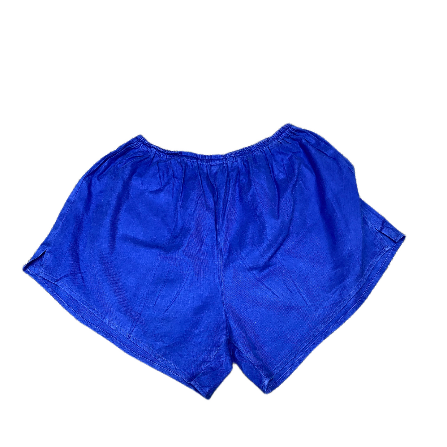 Running Sprinter Shorts Womens S 26" Waist Blue Athletic Gym Workout Dolphin Hem