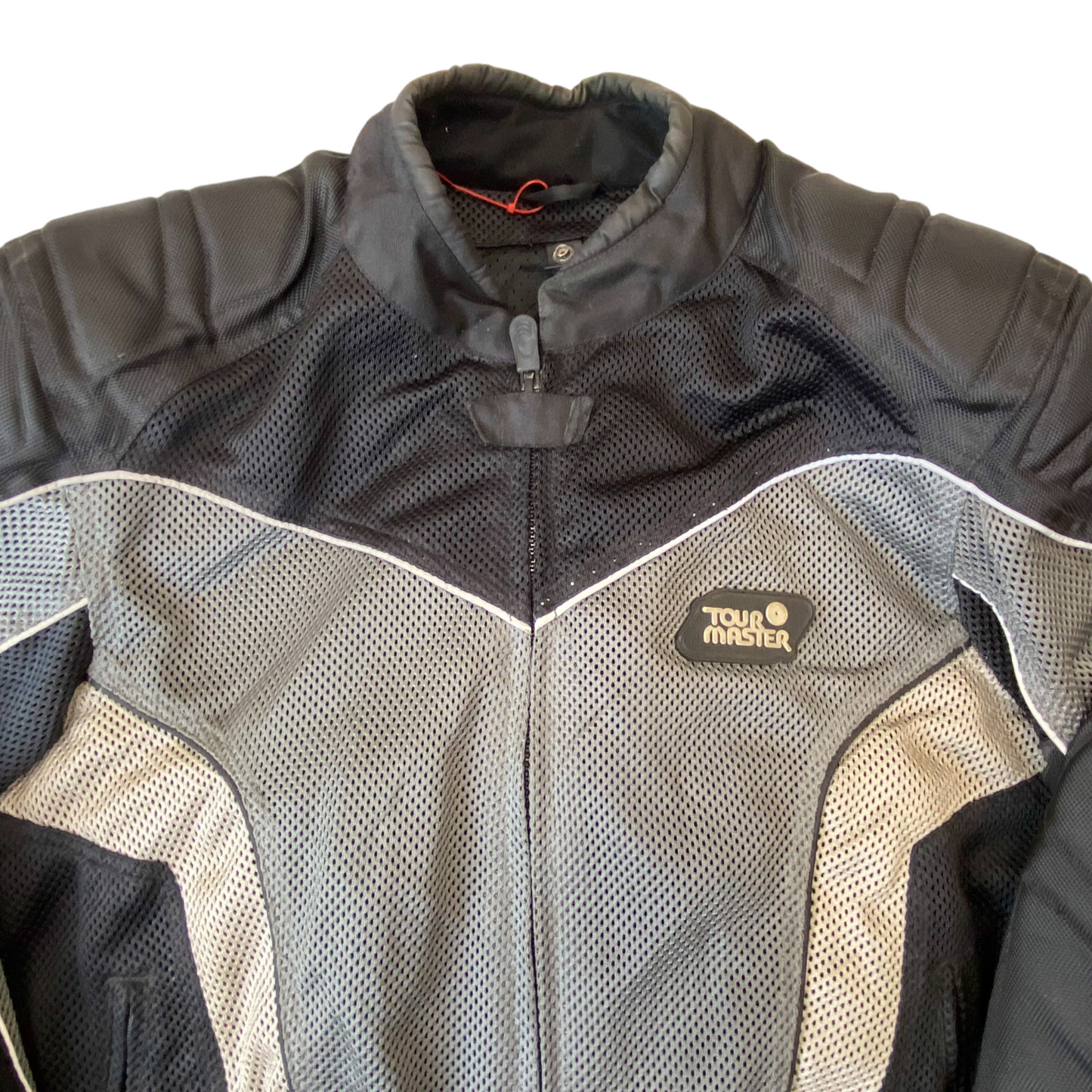 TourMaster Intake Motorcycle Jacket Mens M Black Grey Padded Rider Protection