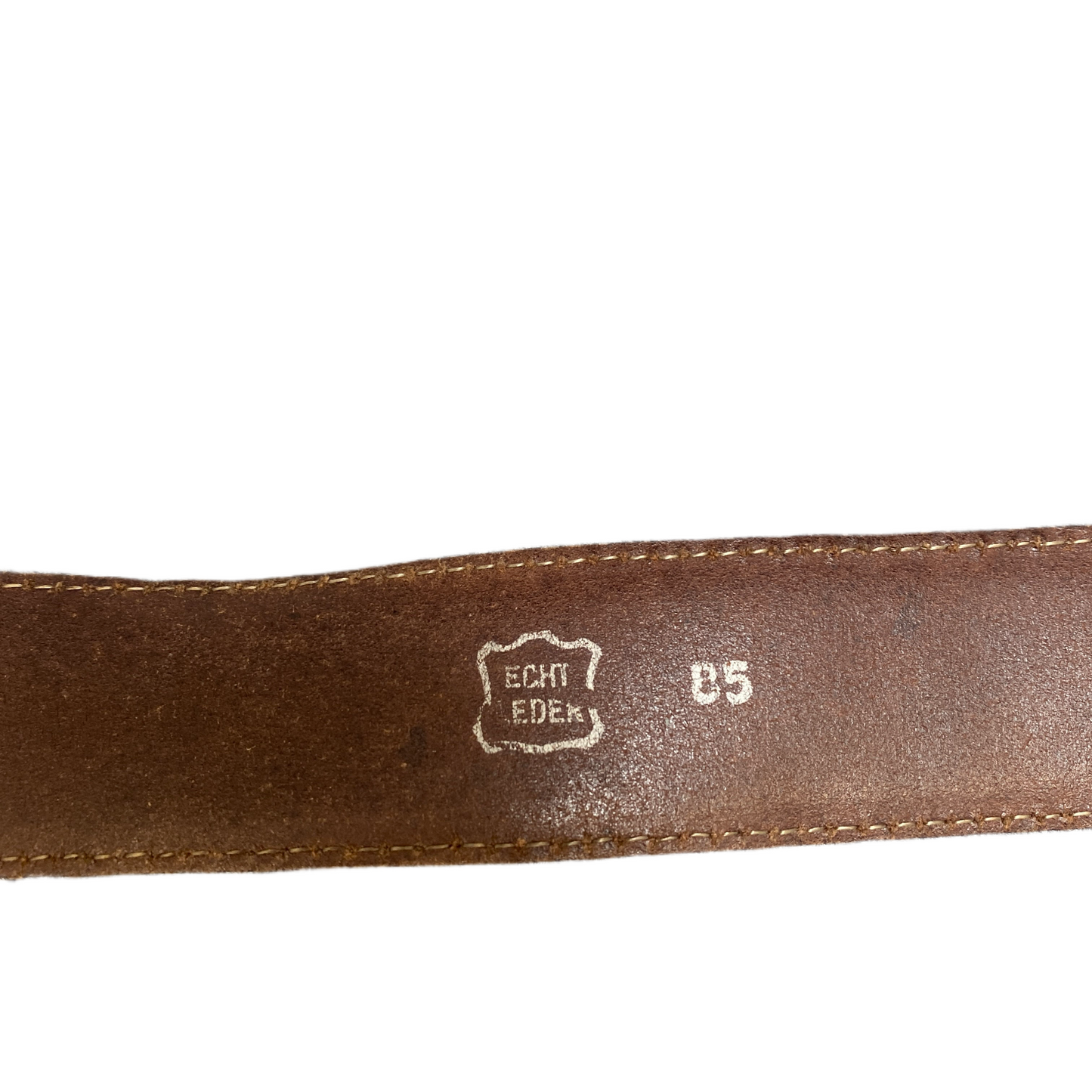 Waist Belt Mens Brown Leather Adjustable Silver Pin Buckle 39.5 inches