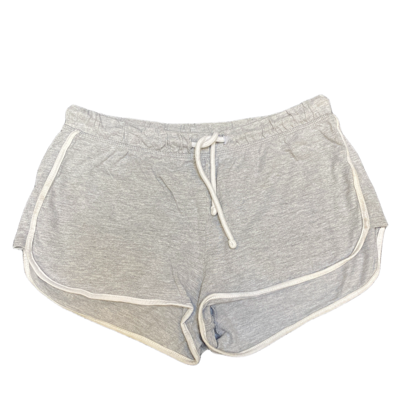 Running Sprinter Shorts Womens M 29" Waist Grey Athletic Gym Workout Dolphin Hem