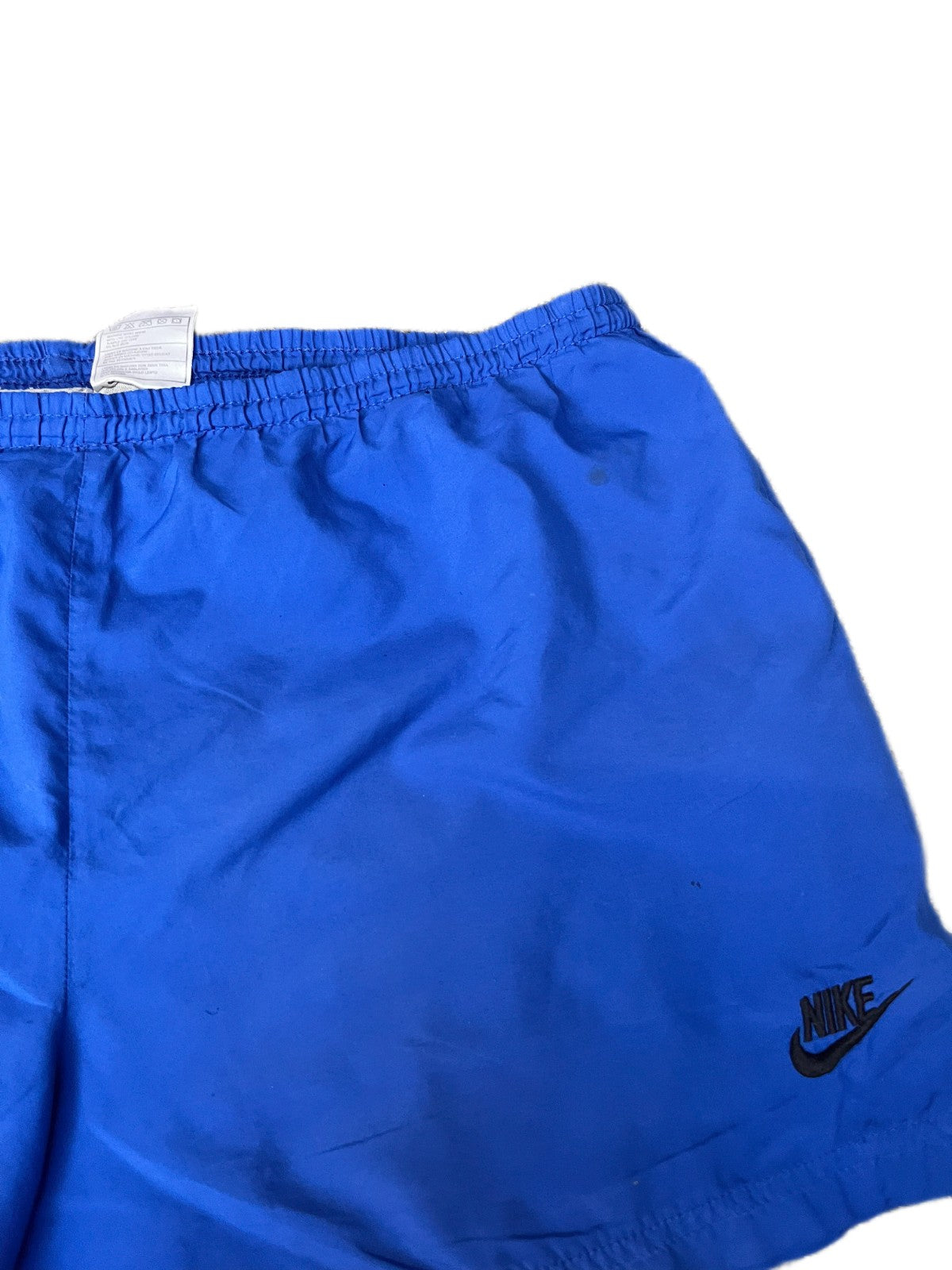 Vtg Nike Running Shorts Mens XL 37" Waist Royal Blue Lined Elastic Waist Pull On