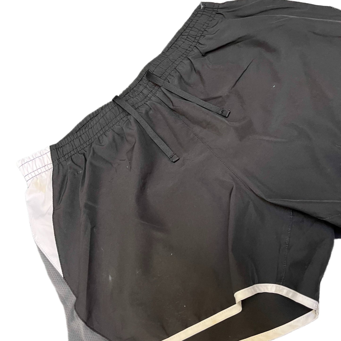 Nike Dri-Fit Running Shorts Fits as Womens Medium 30" Waist Black Dolphin Hem