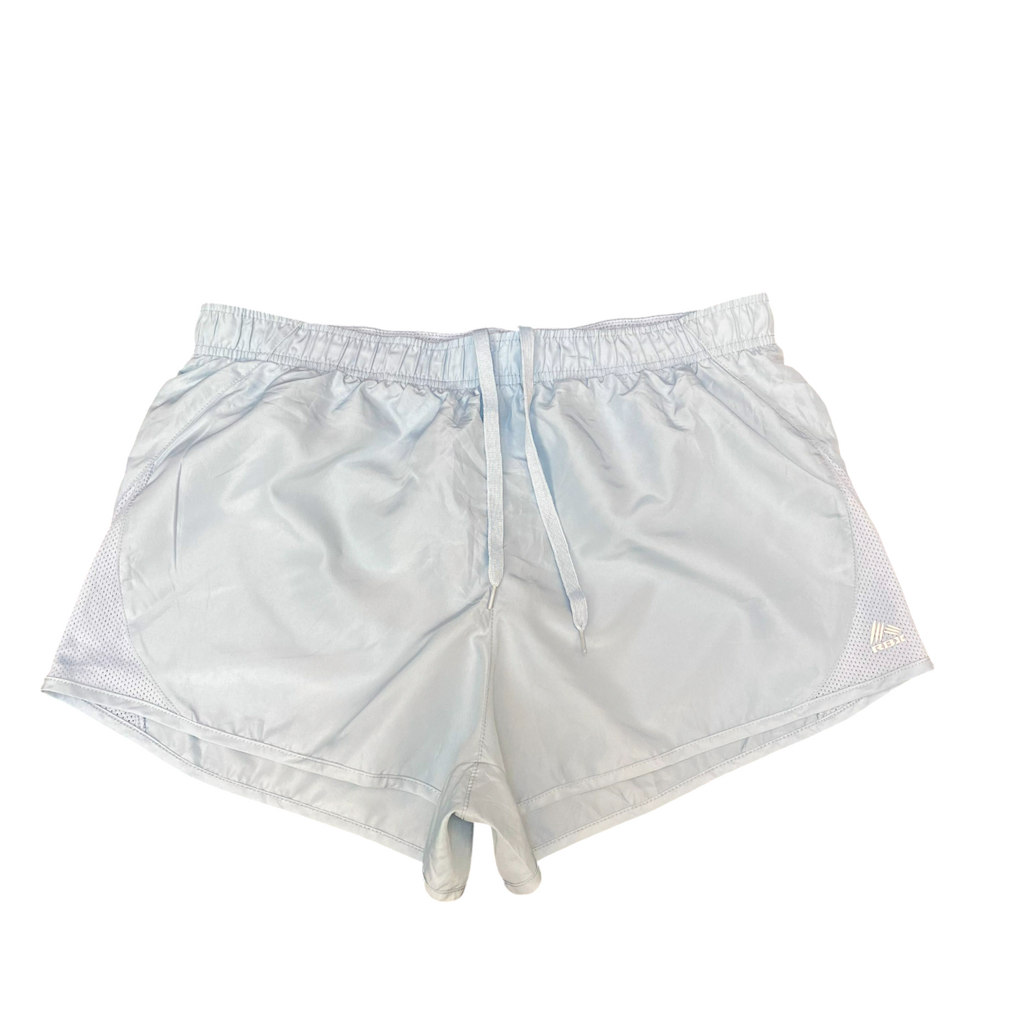 Running Sprinter Shorts Womens Large Blue Athletic Performance Drawstring Waist