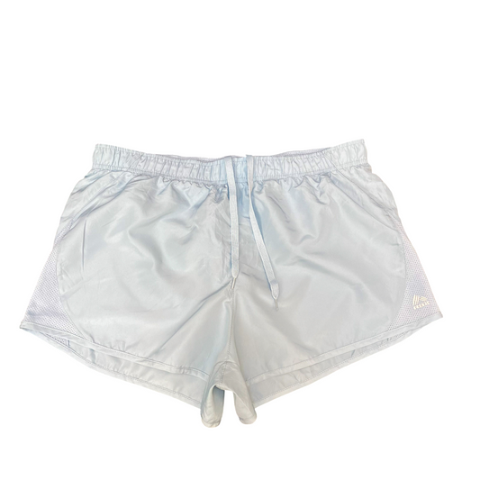 Running Sprinter Shorts Womens Large Blue Athletic Performance Drawstring Waist