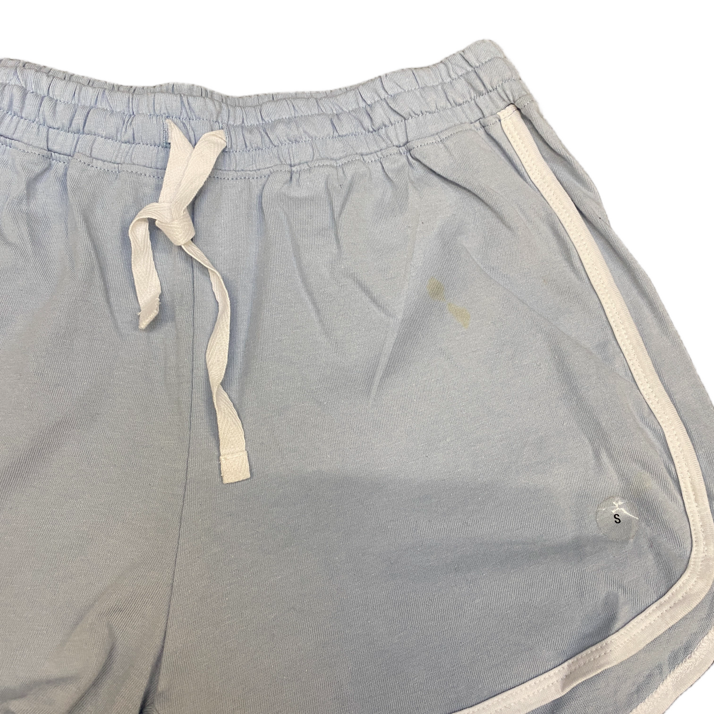 Tomboy Retro Shorts Womens S 25" Waist Blue Athletic Gym Workout Dolphin Hem