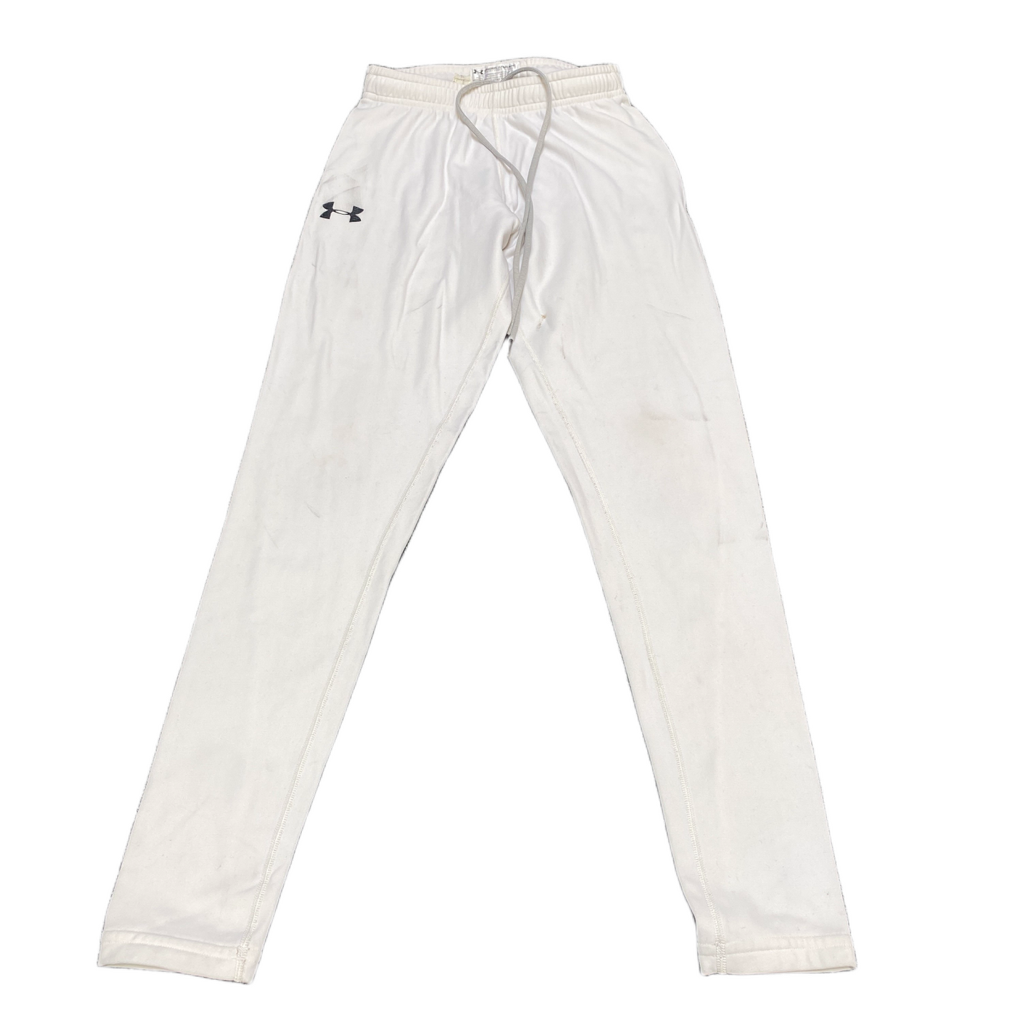 Under Armour Joggers Fits as Womens 21" Waist White Performance Stretch Trouser