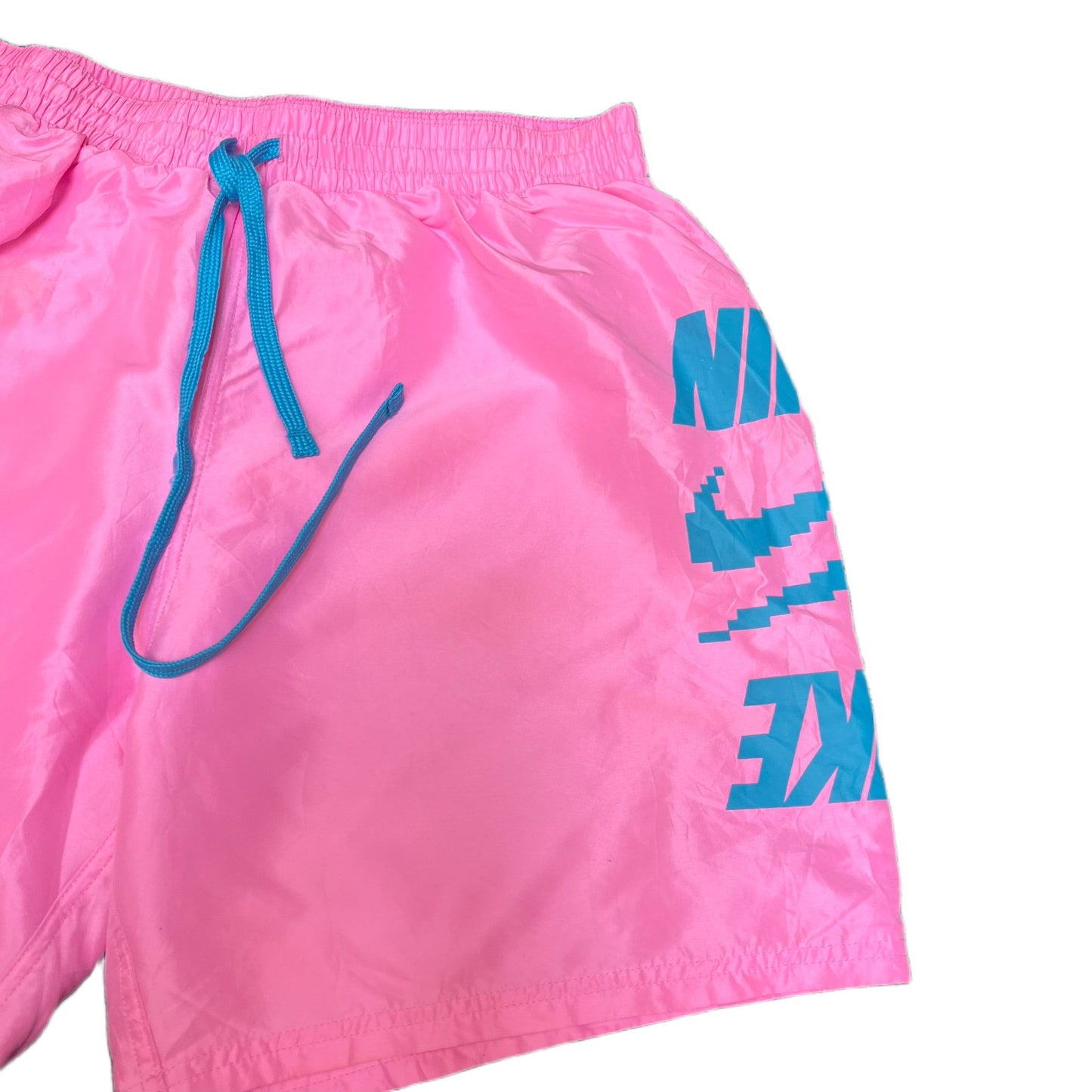 Nike Swim Board Shorts Fits as Mens Medium 31" Waist Pink Mesh Lined Surf Suring