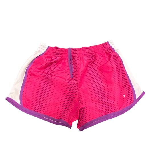 Danskin Now Running Sprinter Shorts Womens Small Pink Polka Dot Elastic Waist