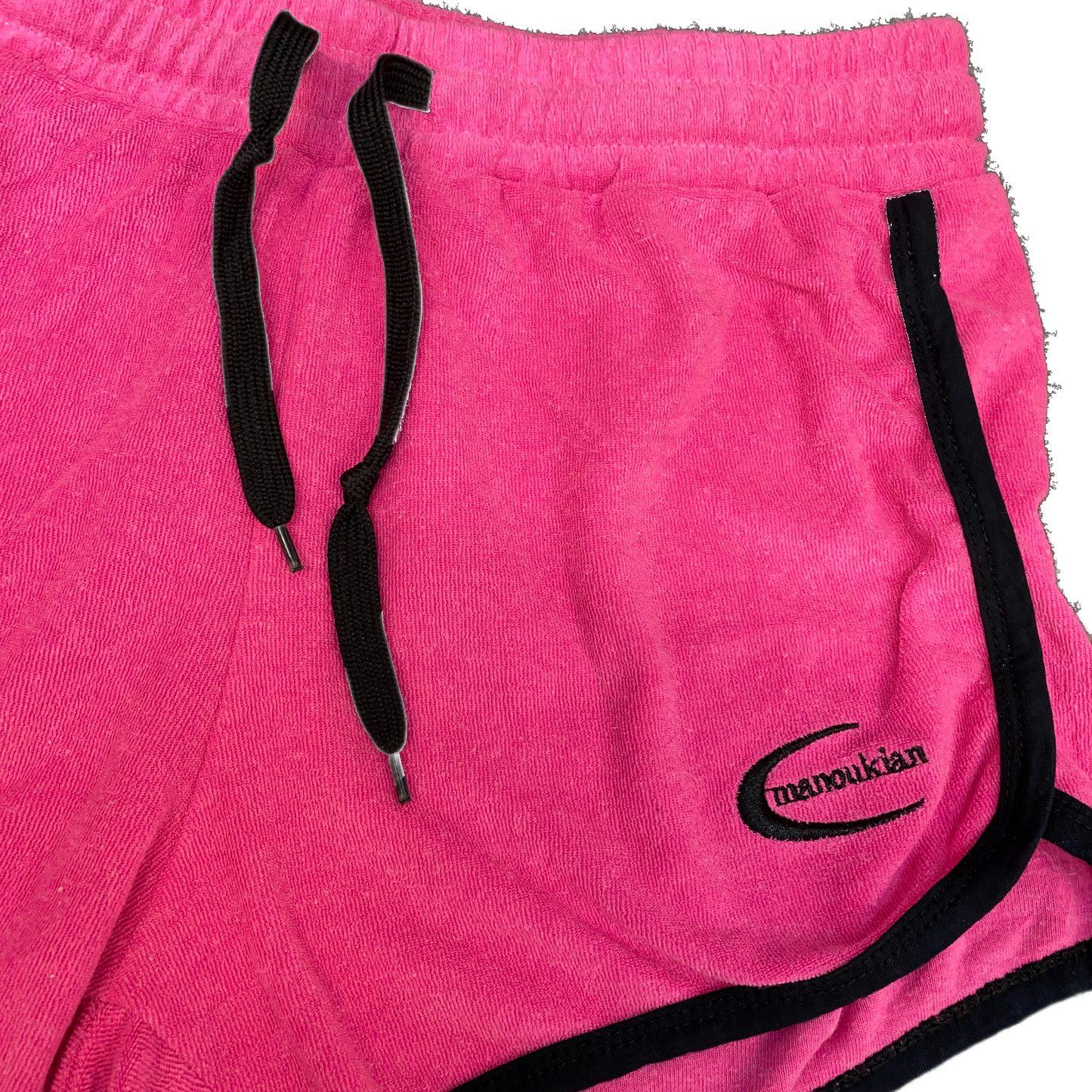 Running Sprinter Shorts Womens L 29" Waist Pink Athletic Gym Workout Dolphin Hem