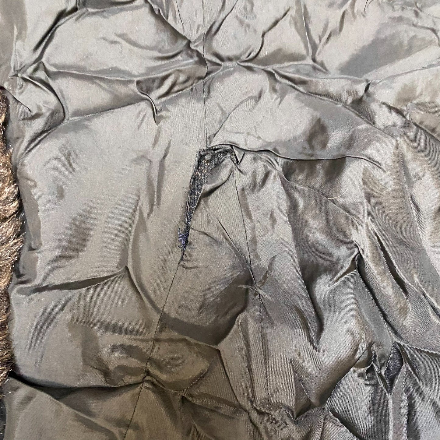 Womens Faux Fur Reversible Vest XL Brown Lined Lightweight Pockets Sleeveless