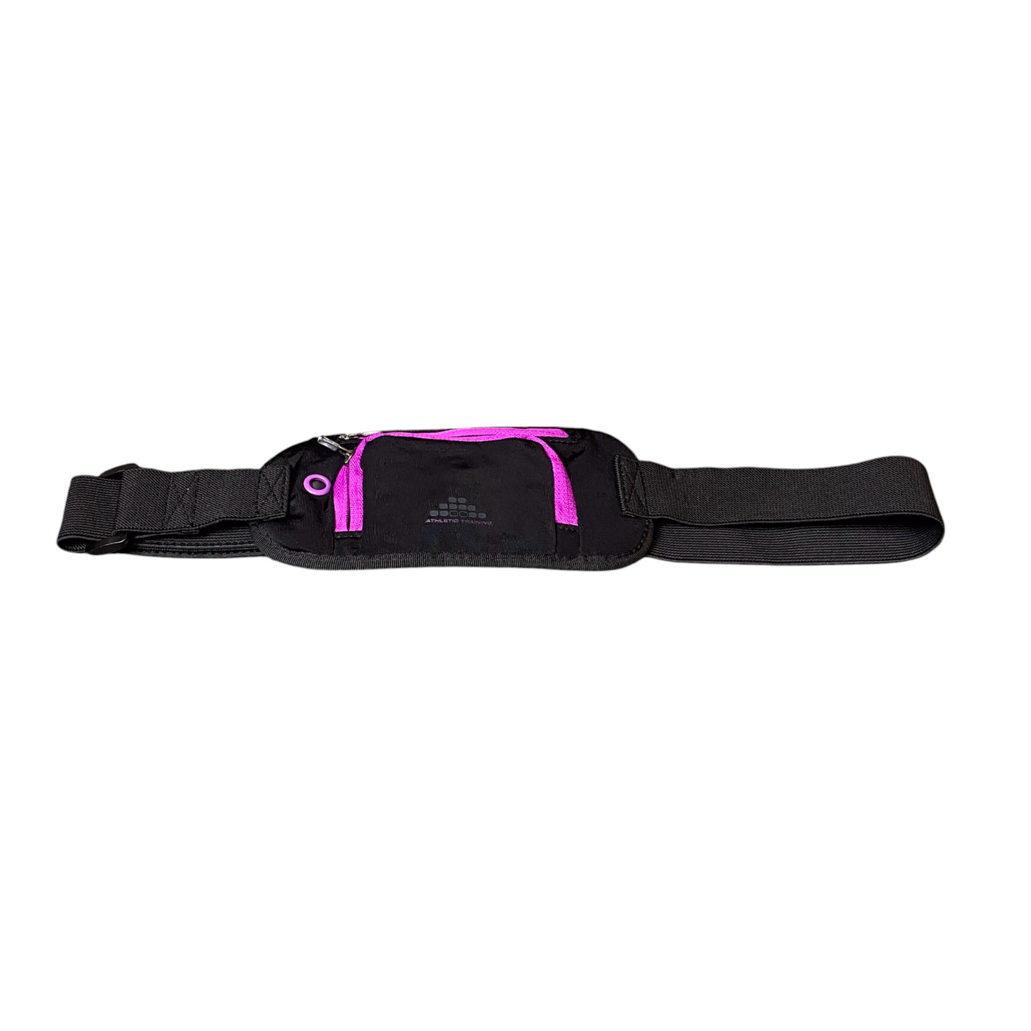H&M Sports Running Bum Bag Belt for Mobile Black Purple with Headphone Key Hole