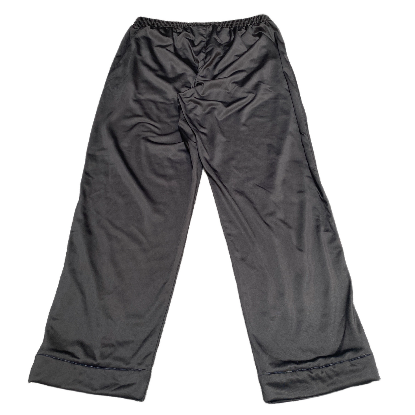 Kempa Joggers Fits as Mens 34" Waist Black Ankle Zip Gym Workout Track Trouser