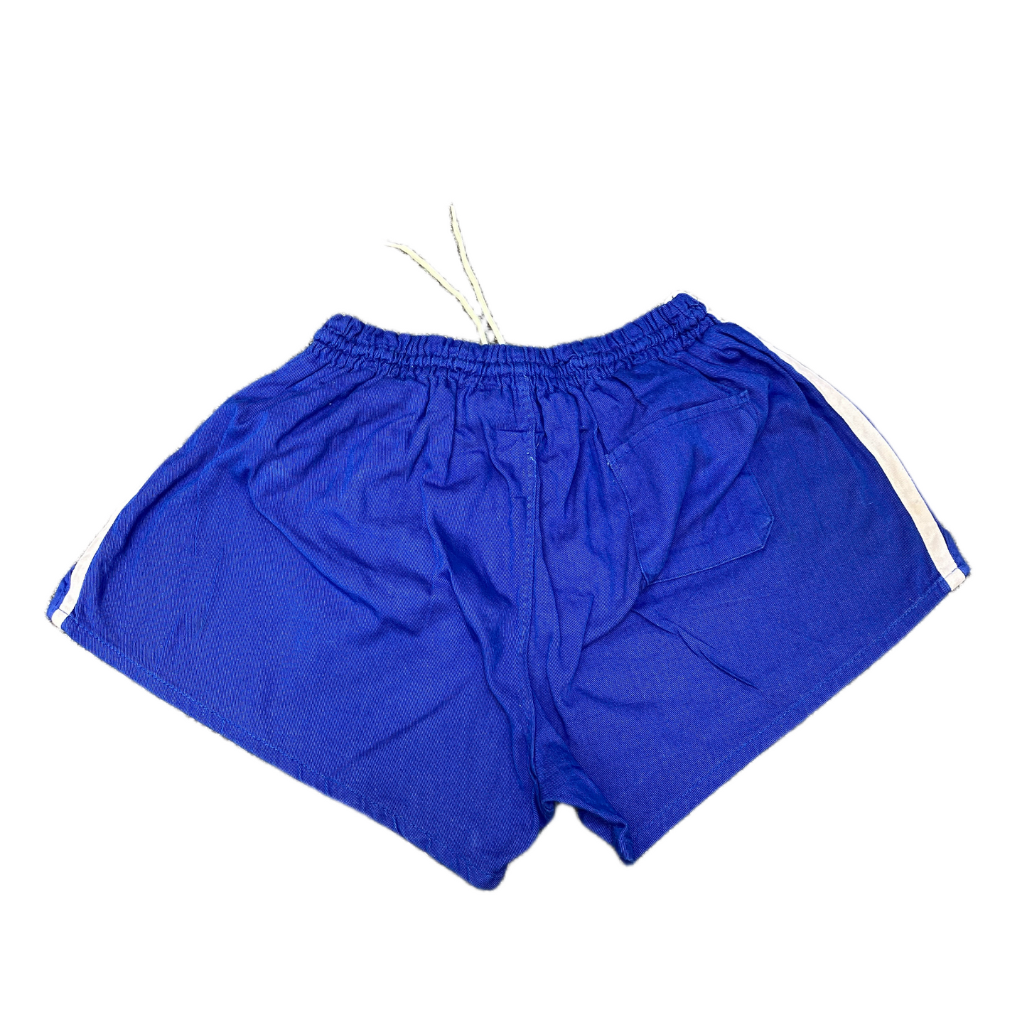 Running Sprinter Shorts Womens S 22" Waist Blue Athletic Drawstring Dolphin Hem
