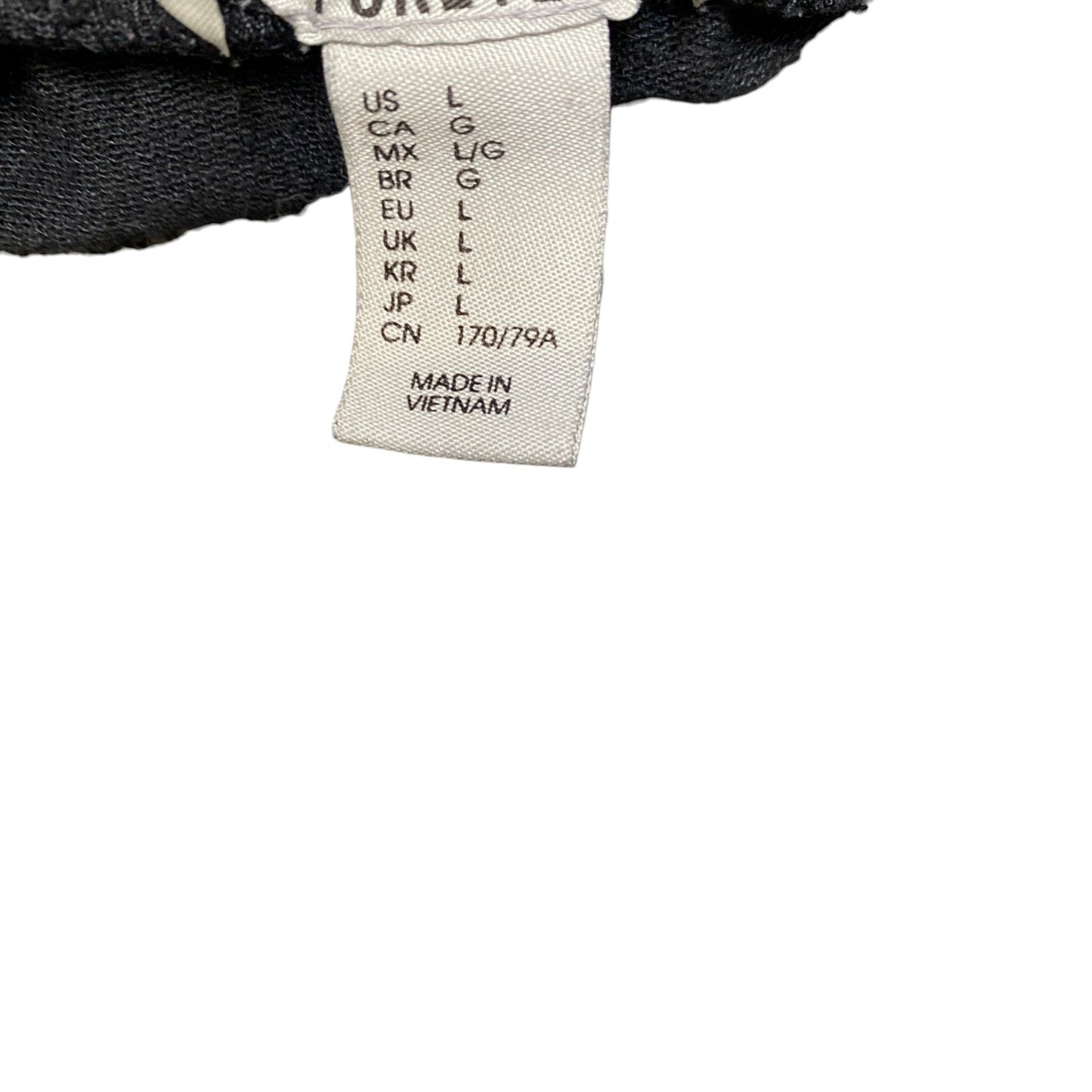 Running Sprinter Shorts Womens L 30" Waist Black Athletic Dolphin Hem Pull On