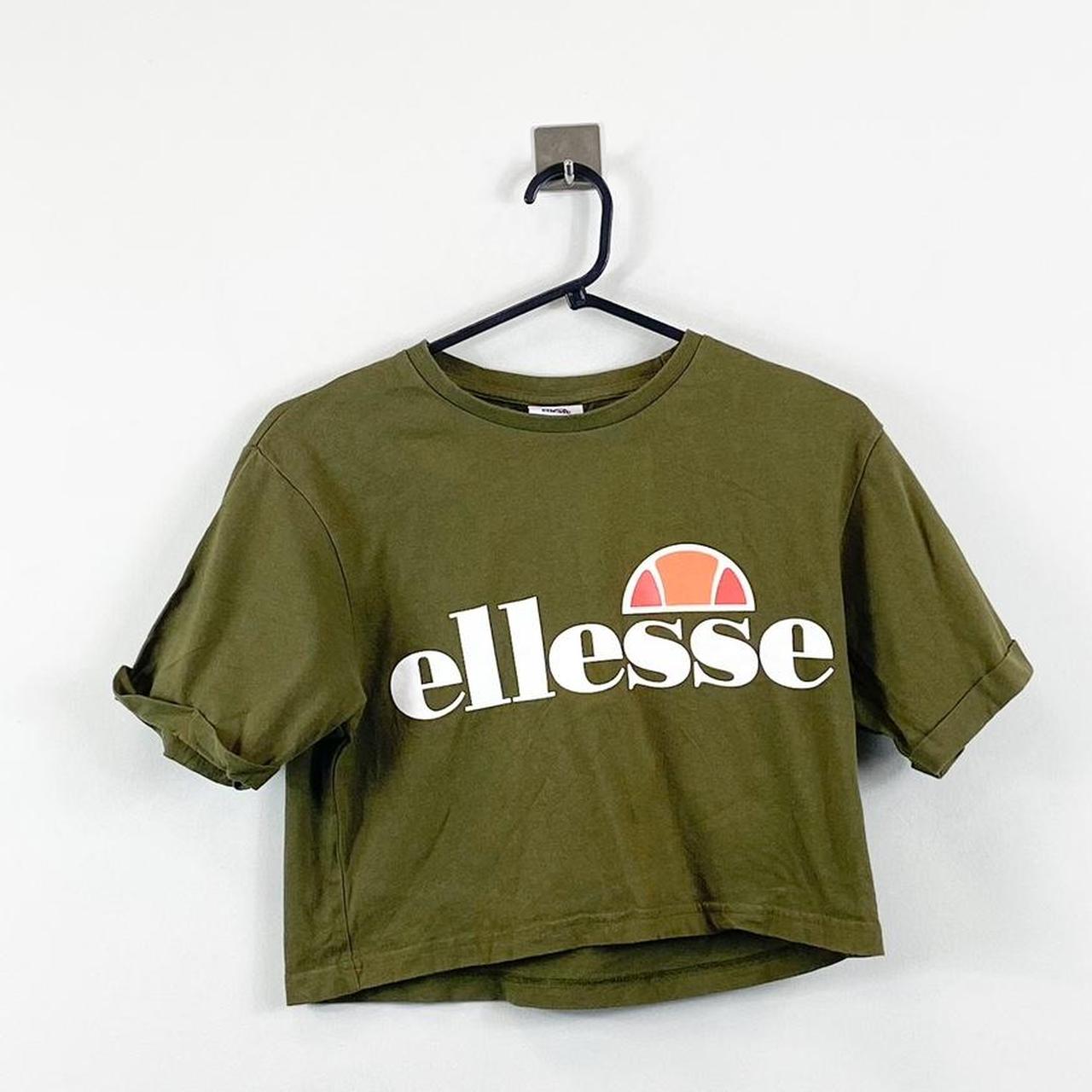 Ellesse Khaki Green Crop Top Women’s S