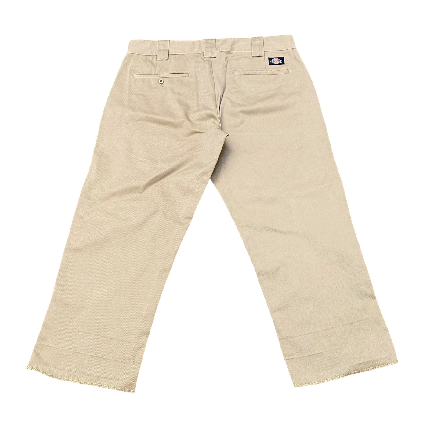 Dickies Trousers Men's Large Beige Twill Original Straight Fit Workwear Outdoor