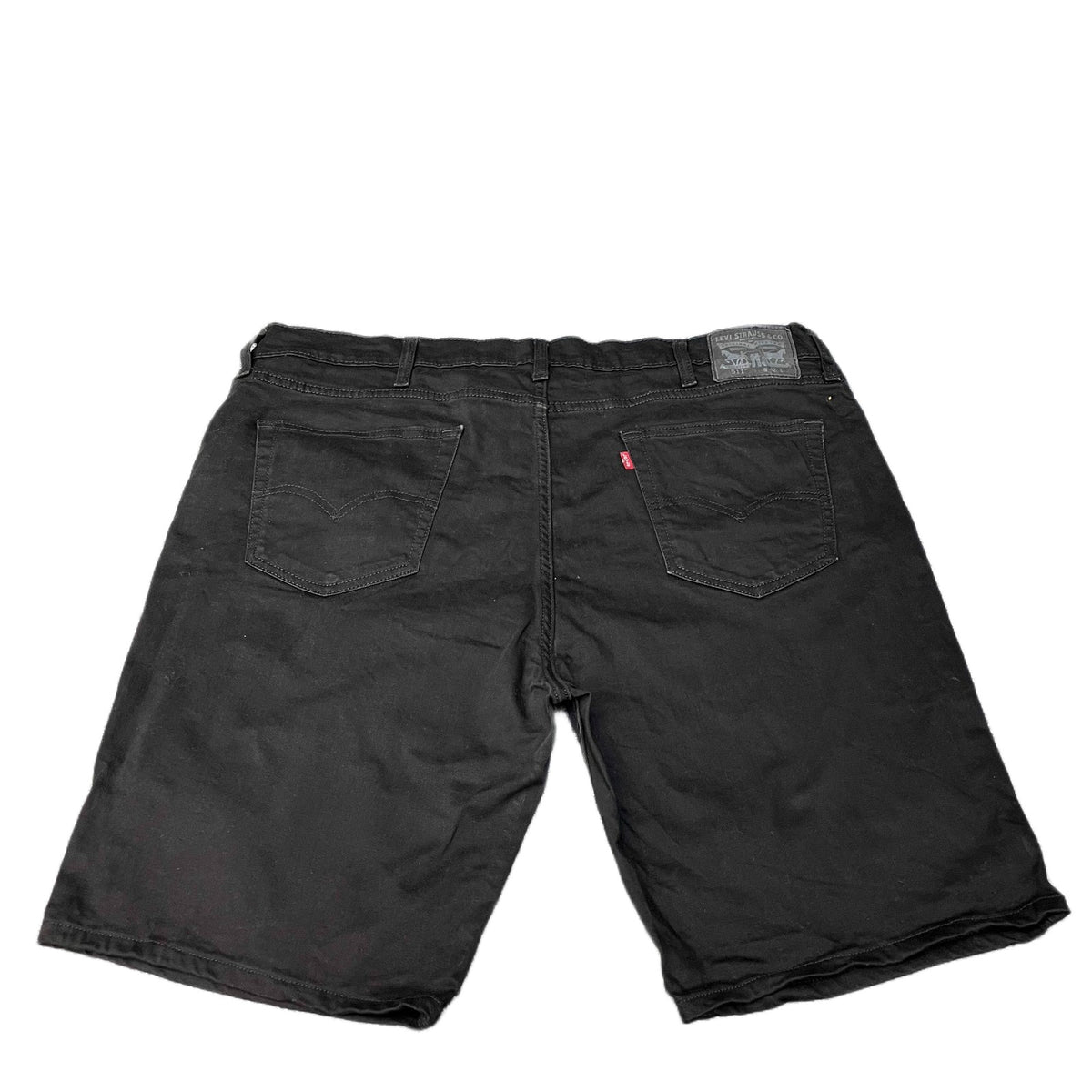 Levi's 511 Jean Shorts Fits as Mens XL 42" Waist Black Denim Slim Fit Red Tab