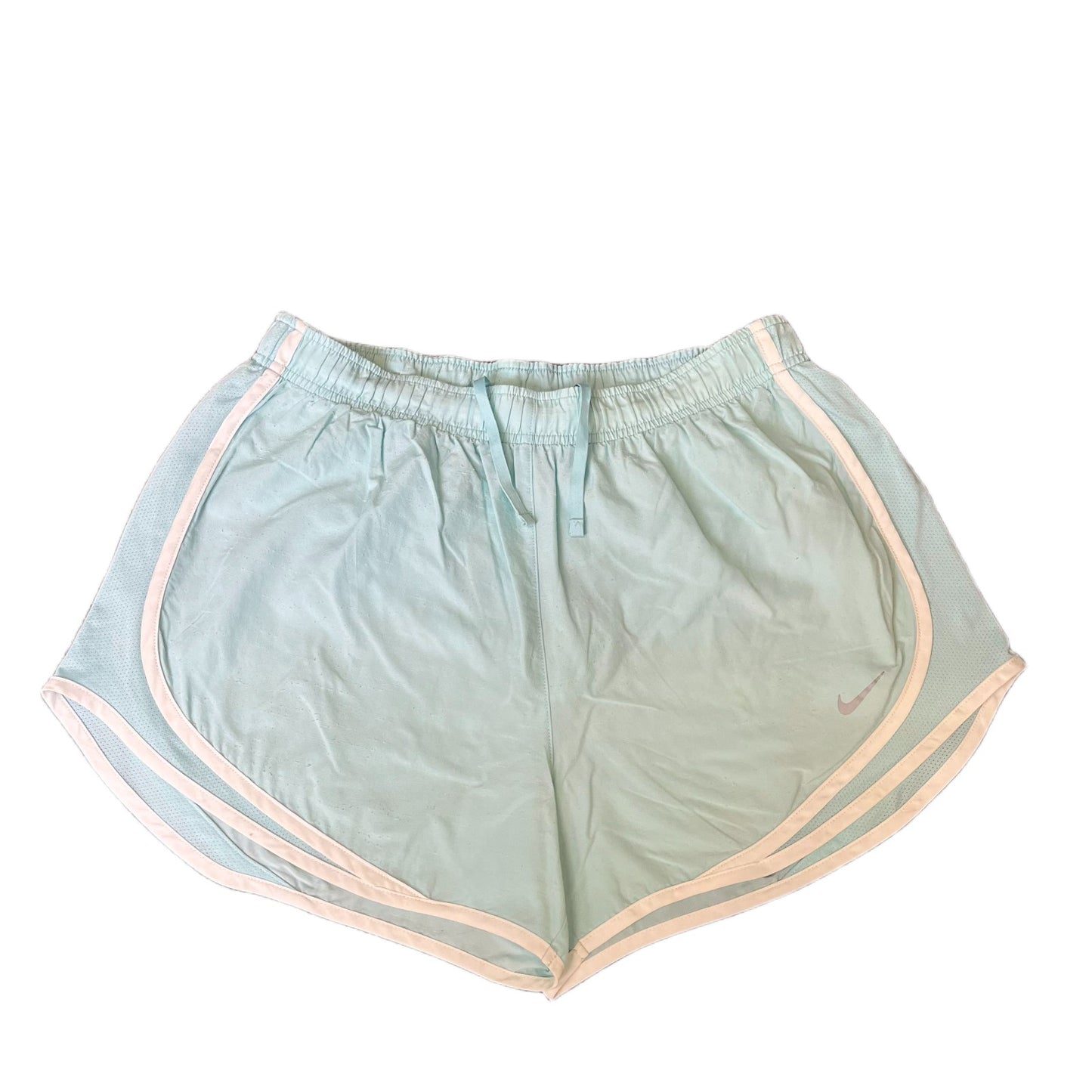 Nike Running Sprinter Shorts Fits as Women M 29" Waist Green Workout Dolphin Hem