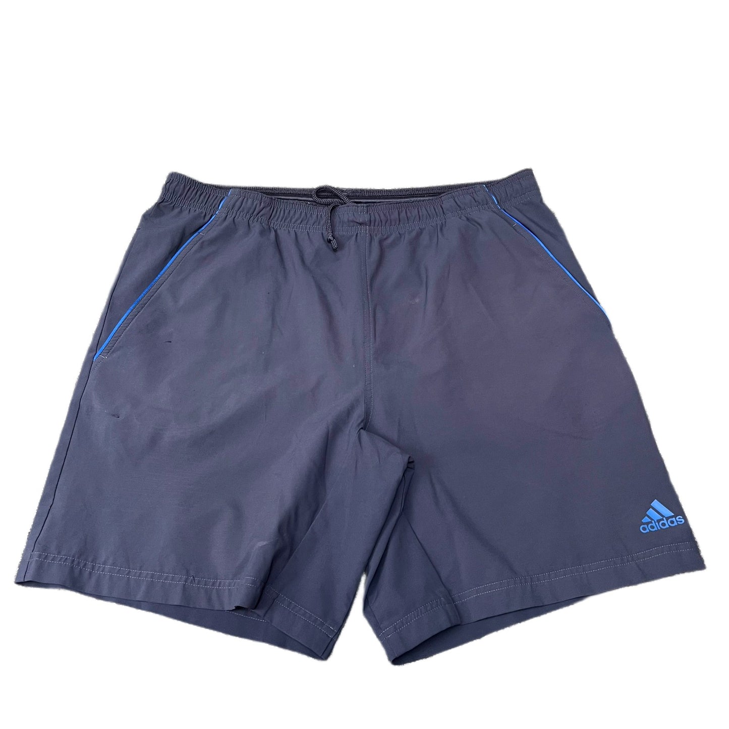 Adidas Climalite Running Shorts Mens Medium 34" Waist Navy Athletic Gym Training