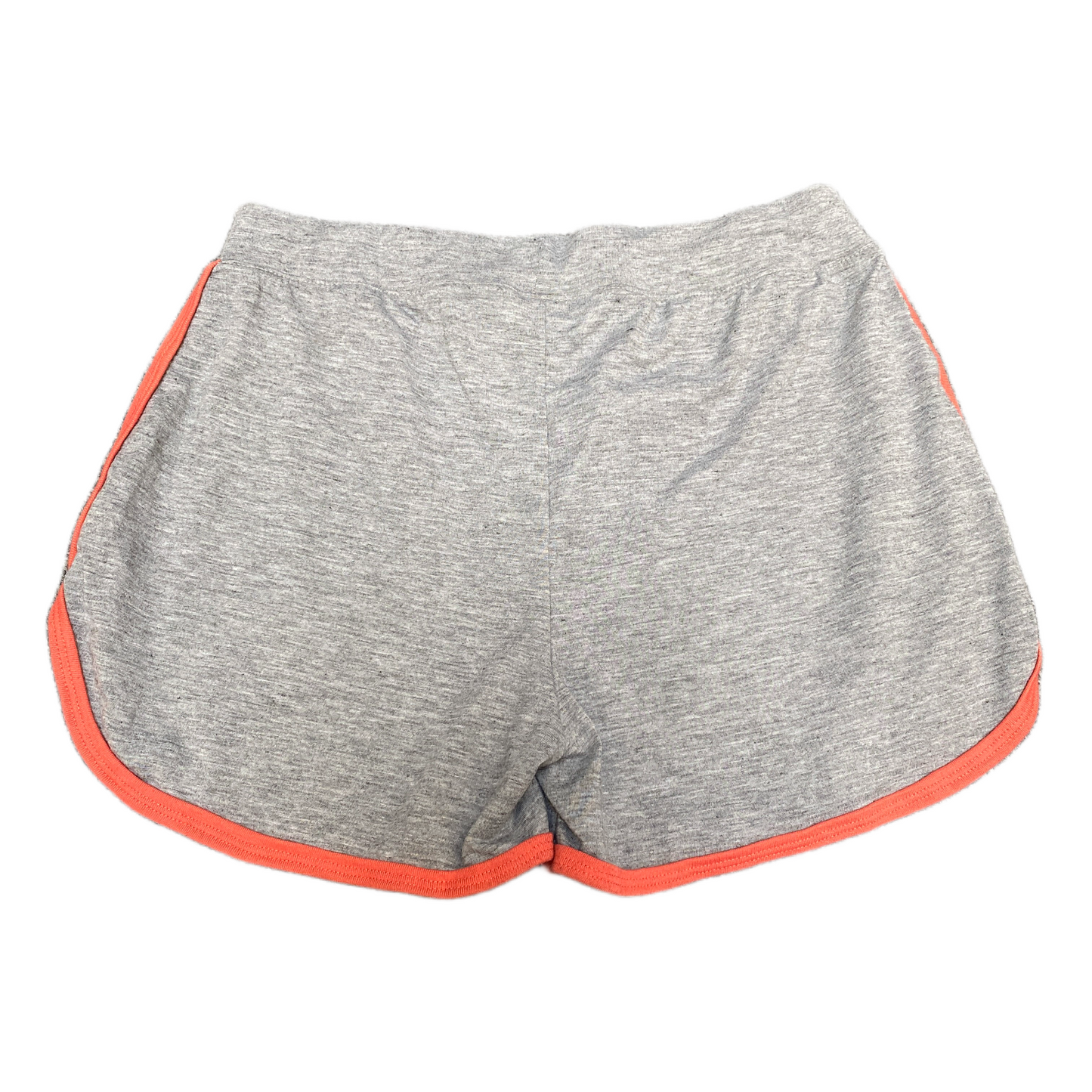 Running Sprinter Shorts Womens L 28" Waist Grey Athletic Gym Workout Dolphin Hem