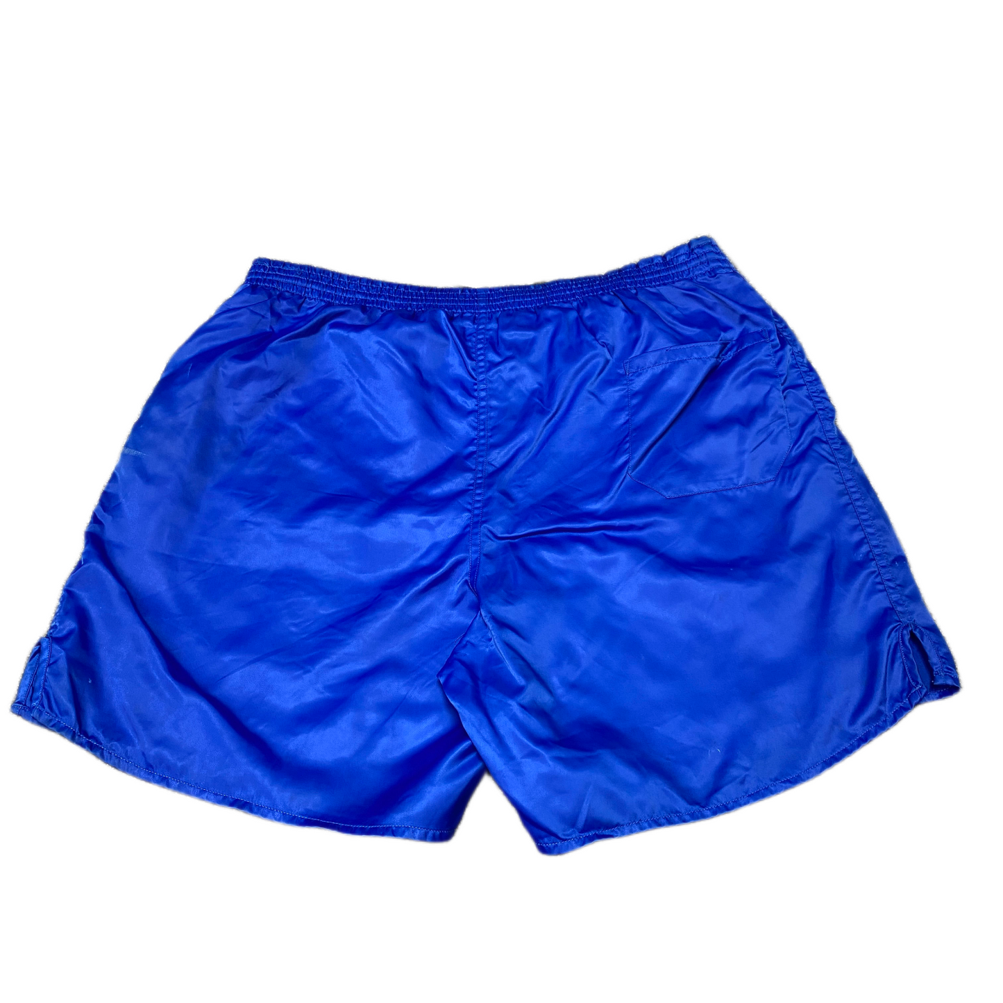 Soccer Shorts Womens Large 32" Waist Blue Stretch Gym Training Workout Pull On