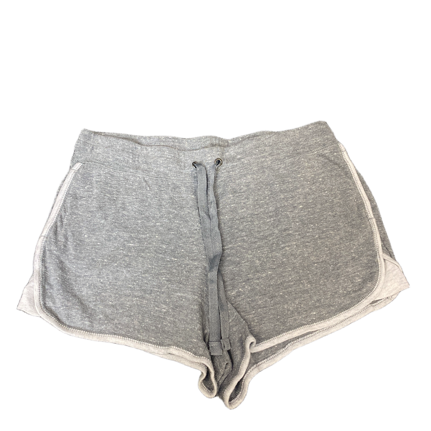 Running Sprinter Shorts Womens Large 34" Waist Grey Athletic Workout Dolphin Hem