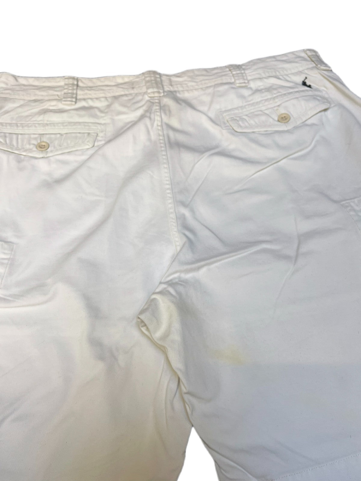 Polo Ralph Lauren Cargo Shorts Fits as Mens XL 45" Waist White Pony Logo Outdoor