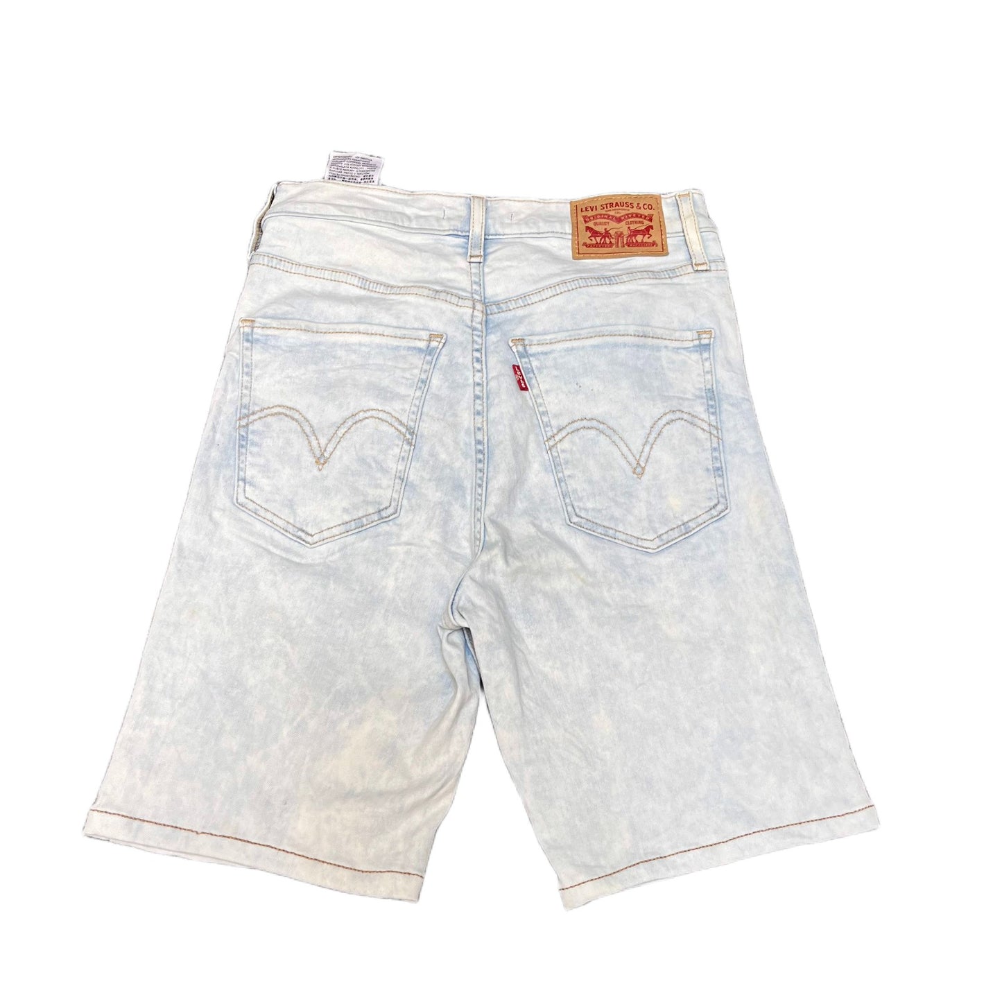 Levi's Mile High Super Skinny Denim Shorts Fits as Womens S 26" Waist Light Wash