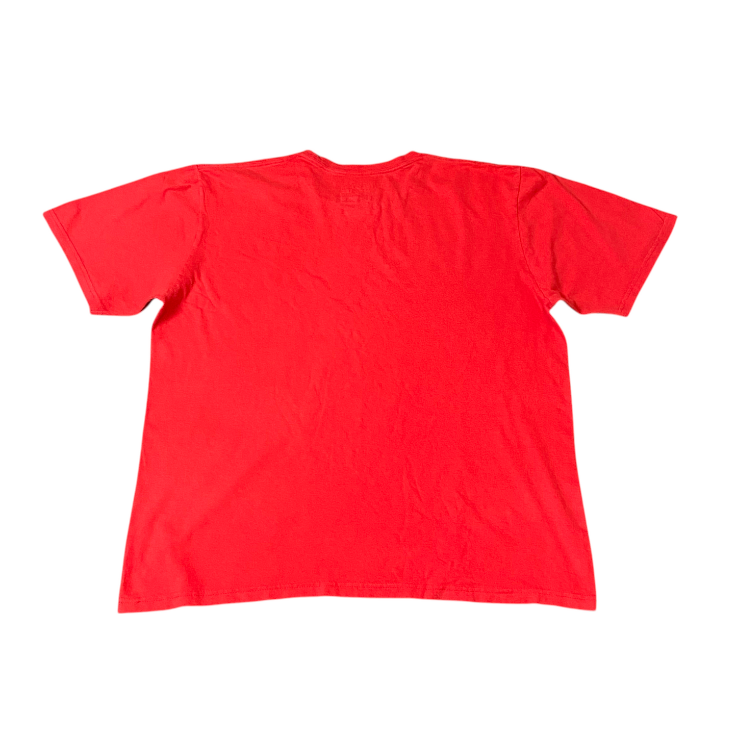 adidas Tee Shirt Mens Large Red Spellout Logo Short Sleeve Go To Performance