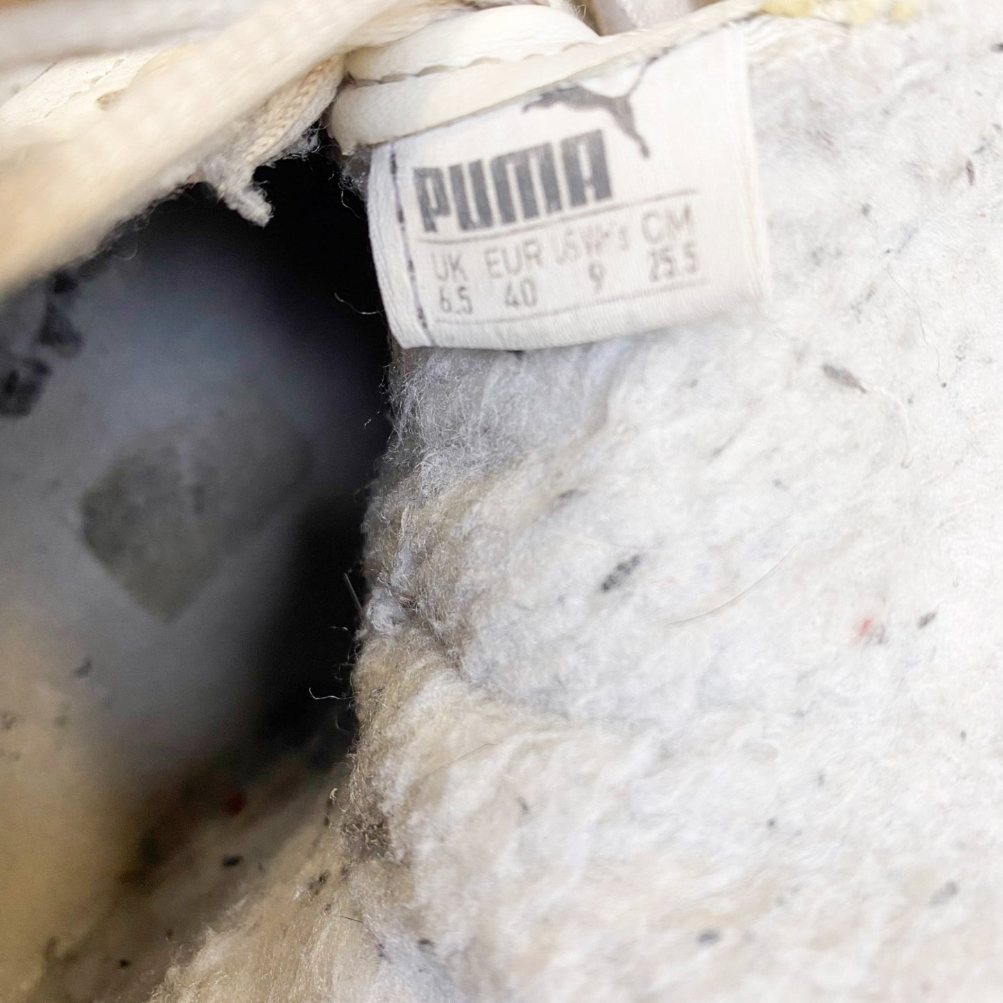 Puma Vikky Mid Deboss Athletic Sneakers Men's 6.5 White Leather Casual High Top