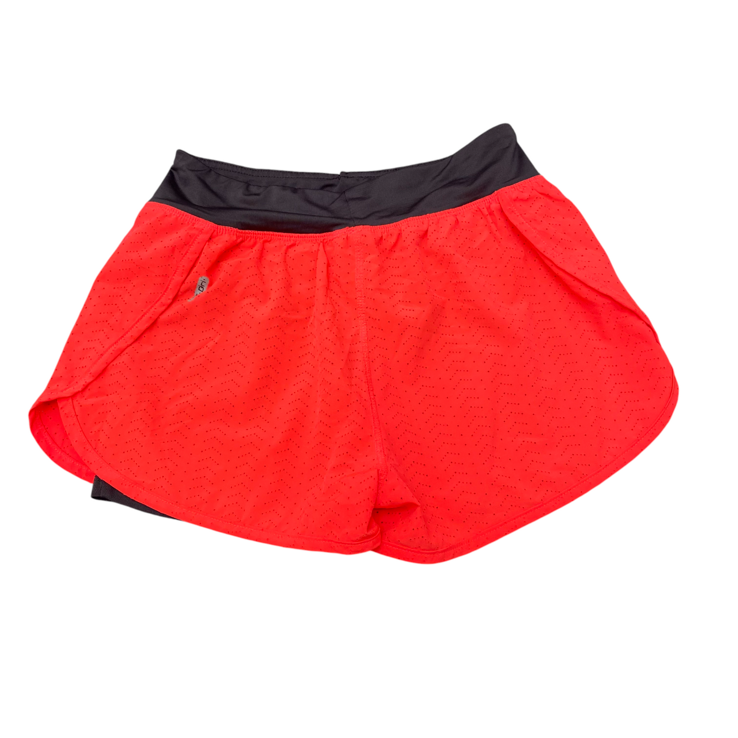 Running Sprinter Shorts Womens Small Orange Lined Mesh Athletic Elastic Waist