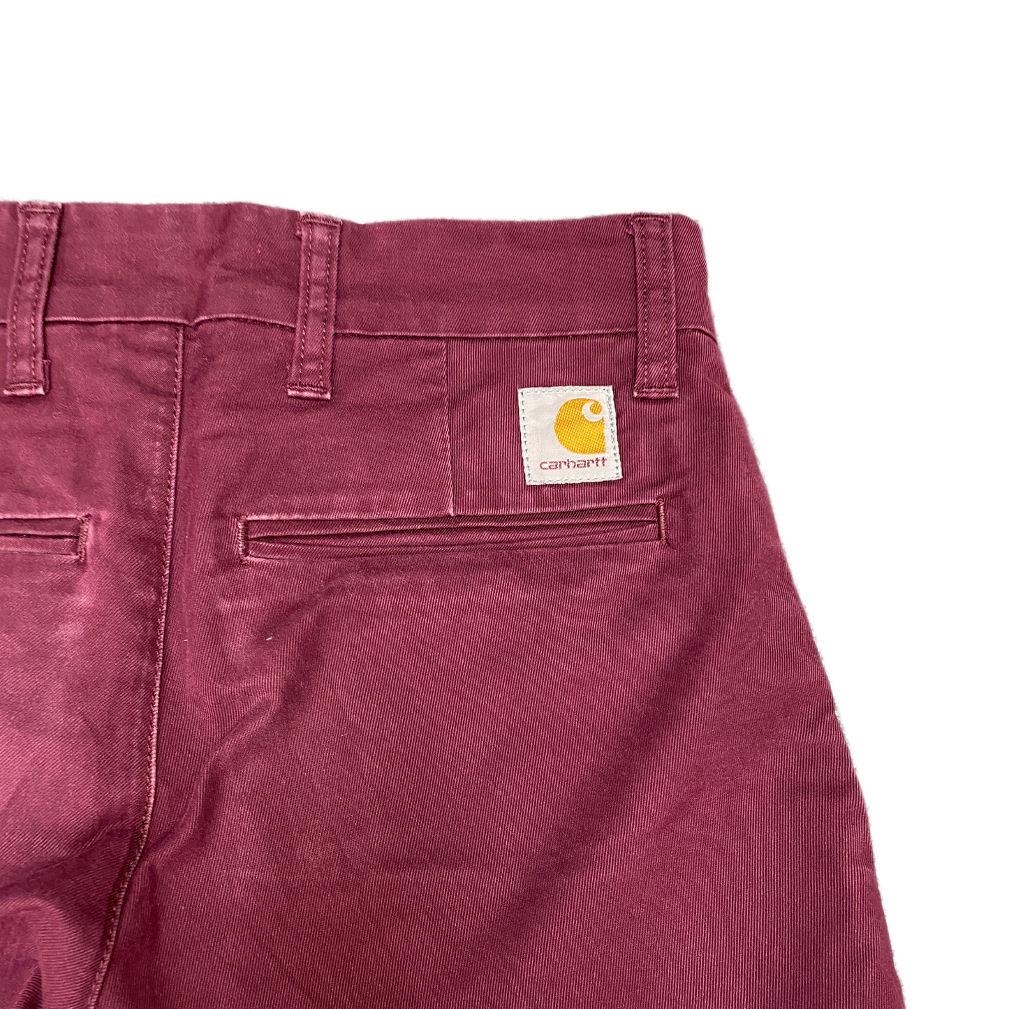 Carhartt Sid Pants Fits as Womens 28" Waist Burgundy Stretch Mid Rise Trousers