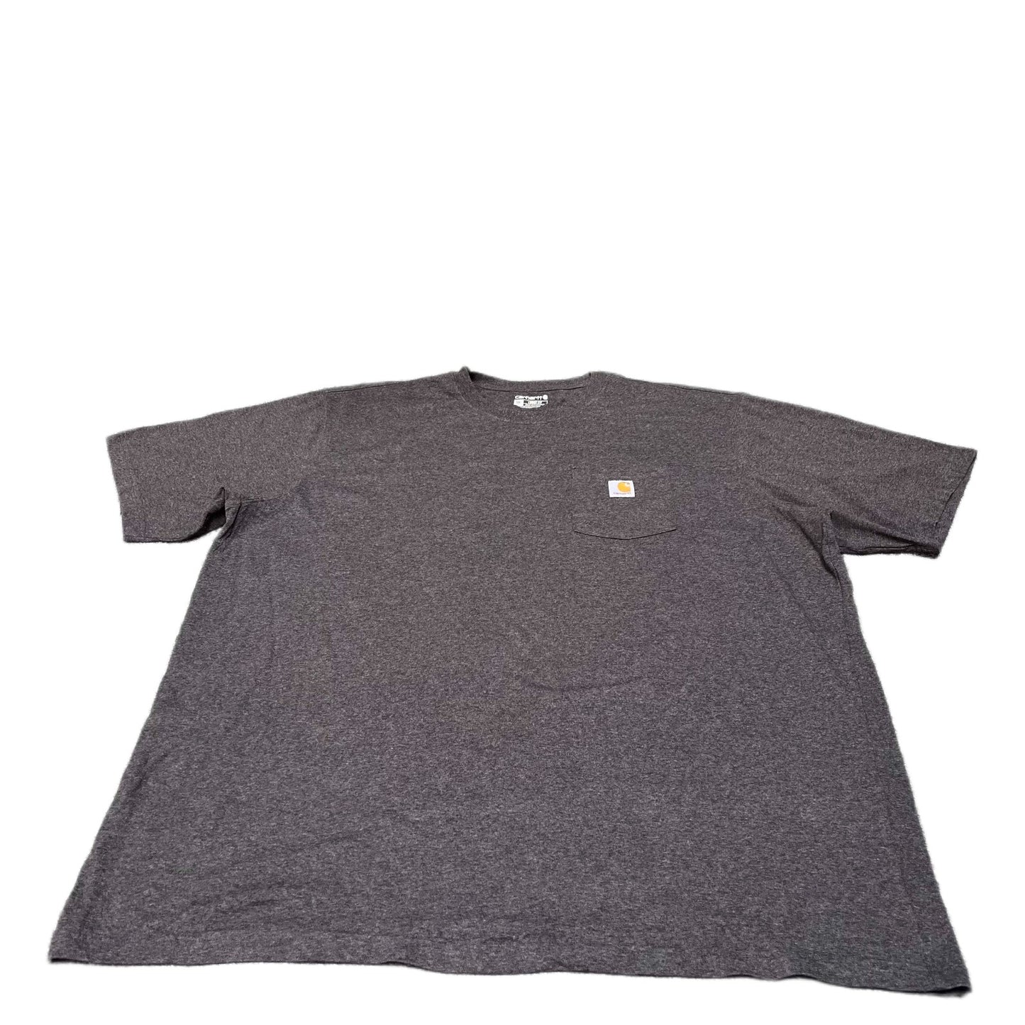 Carhartt Pocket T-Shirt Mens 2XL Tall Grey Heather Loose Fit Workwear Summer Tee