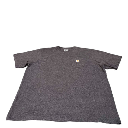 Carhartt Pocket T-Shirt Mens 2XL Tall Grey Heather Loose Fit Workwear Summer Tee