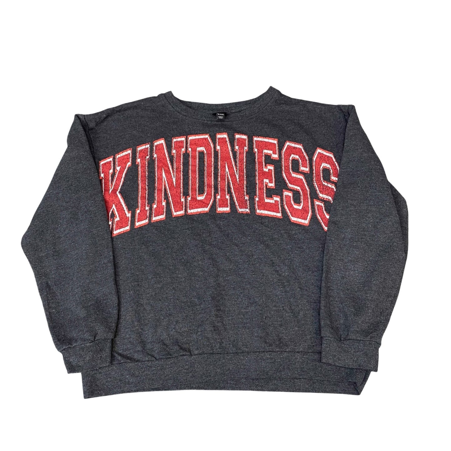 Art Class Sweatshirt Womens Medium Black Long Sleeve Crew Neck Kindness Graphic