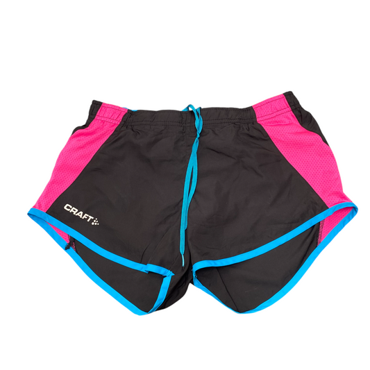 Running Sprinter Shorts Womens Small Black L3 Protection Elastic Waist