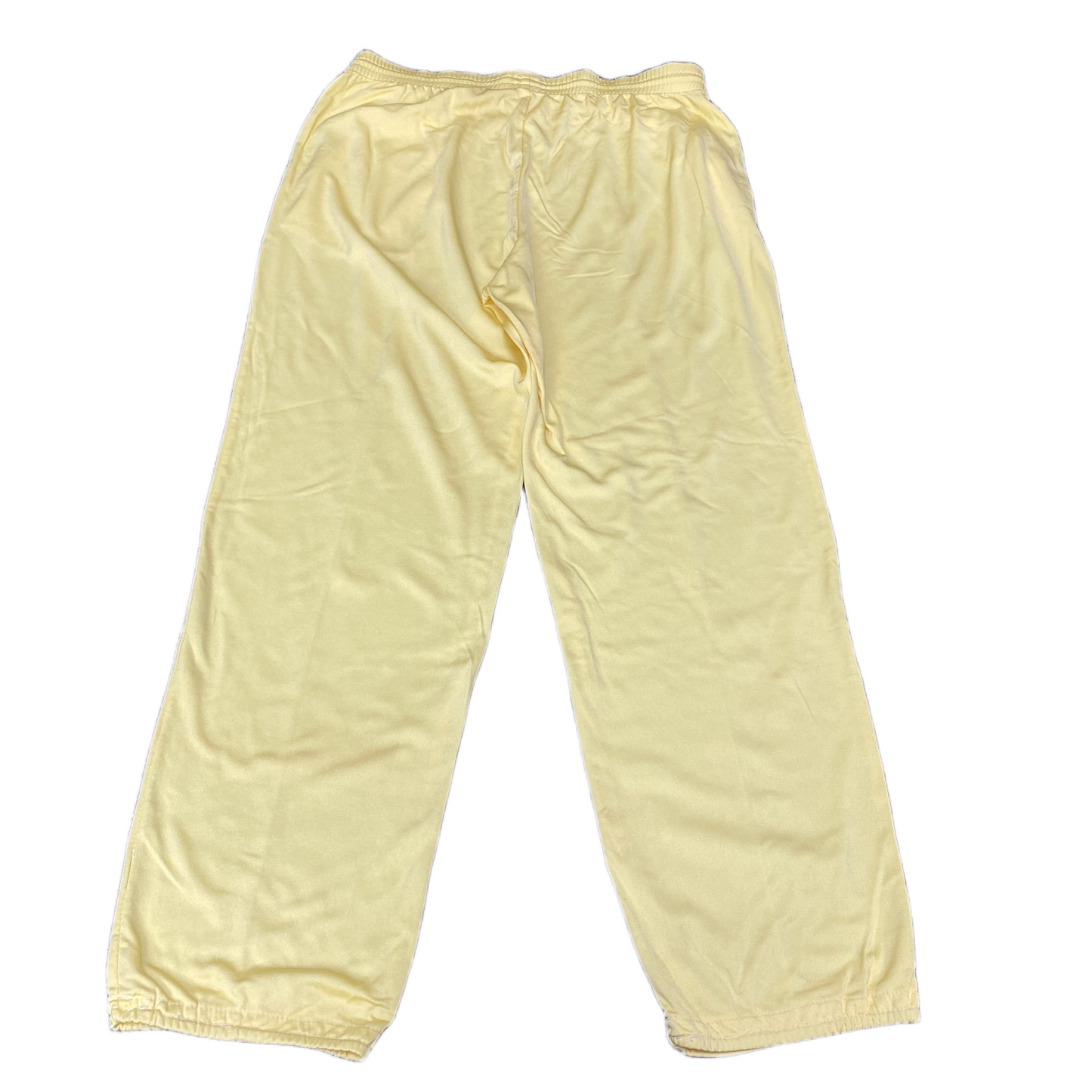 PUMA Joggers Fits as Women 31" Waist Cream High Waisted Drawstring Sweat Trouser