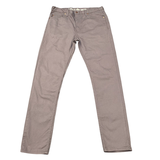 Dickies Trousers Mens XL Grey Pockets Slim Straight Fit Flat Front Outdoor Chino