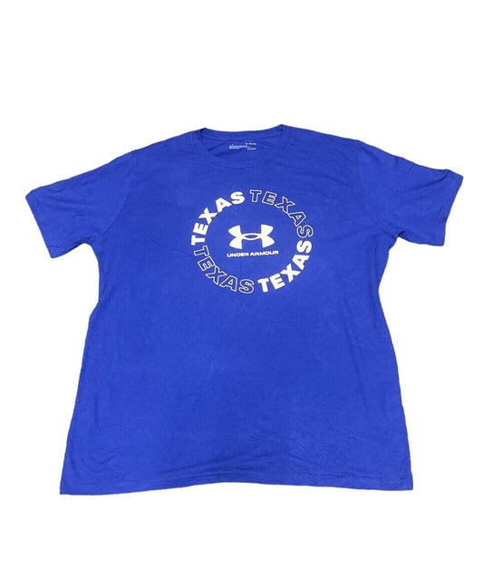 Under Armour Texas T-Shirt Blue Mens XL Chest Logo