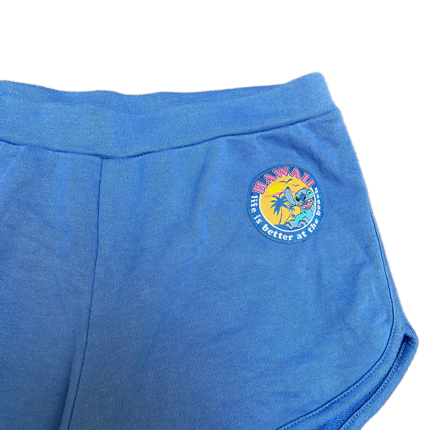 Hawaii Aloha Beach Shorts Womens M 28" Waist Blue Athletic Stretch Dolphin Hem