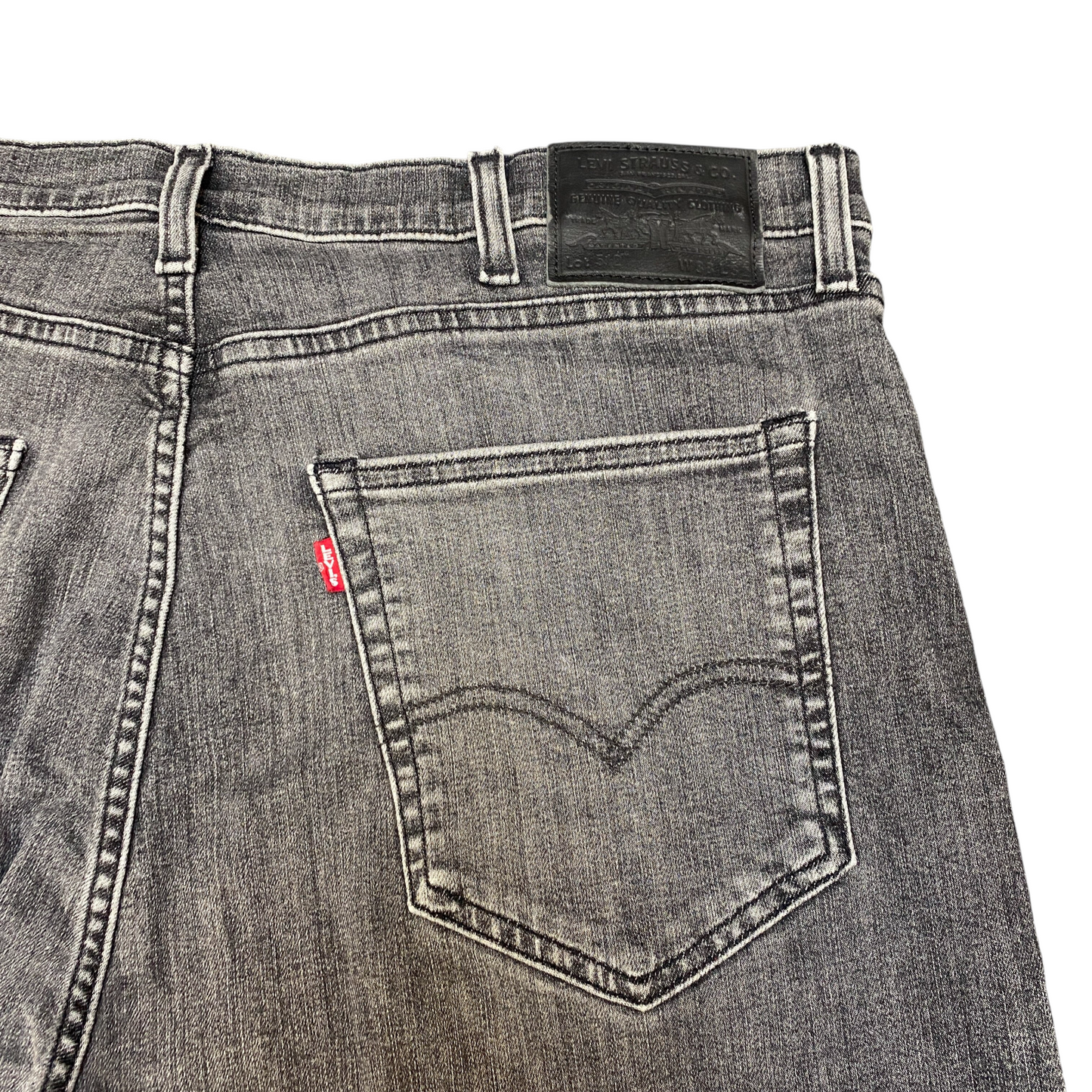 Levi's Jeans Mens 39" Waist Grey Denim Premium Streetwear Low Waist Straight Leg