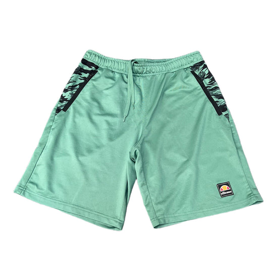 Ellesse Athletic Shorts Men M 30" Waist Green Black Camo Gym Training Drawstring