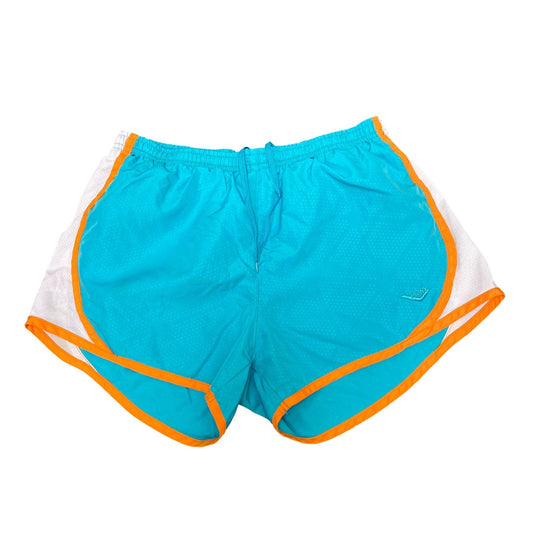 Pony Sprinter Shorts Womens Medium Blue Polka Dot Athletic Workout Elastic Waist