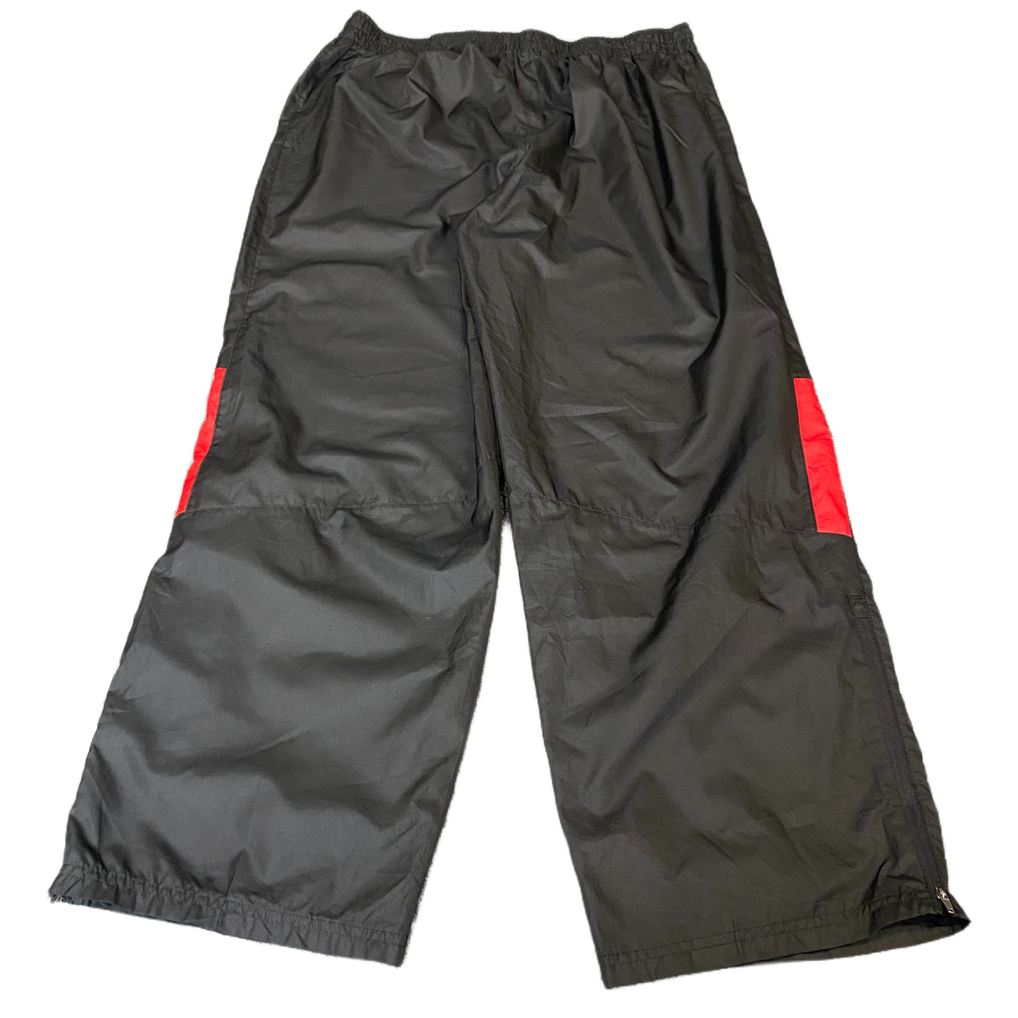 Starter Joggers Fits as Mens 34" Waist Black Windbreaker Drawstring Trousers