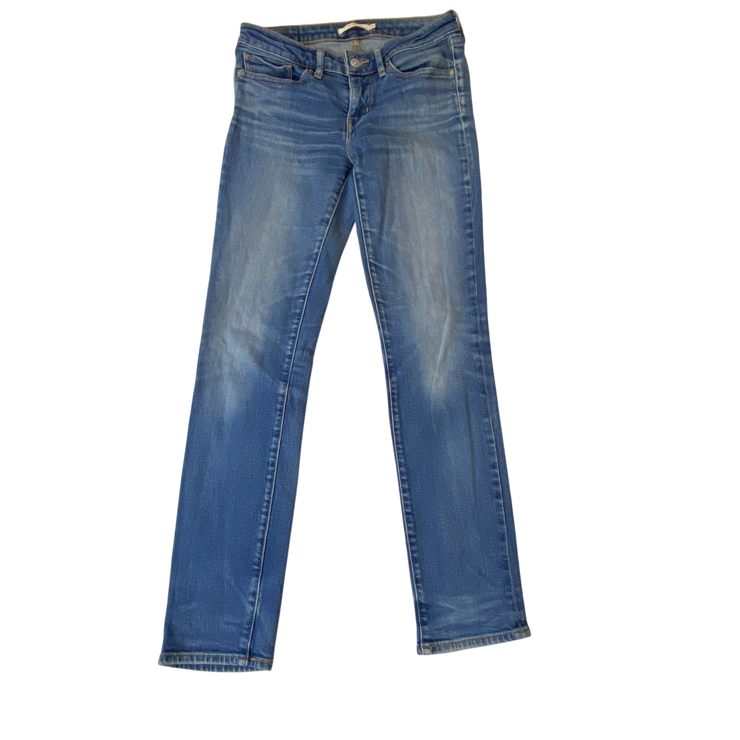 Levi's 712 Jeans Womens Medium W27 L28 Blue Denim Straight Slim Fit Outdoor