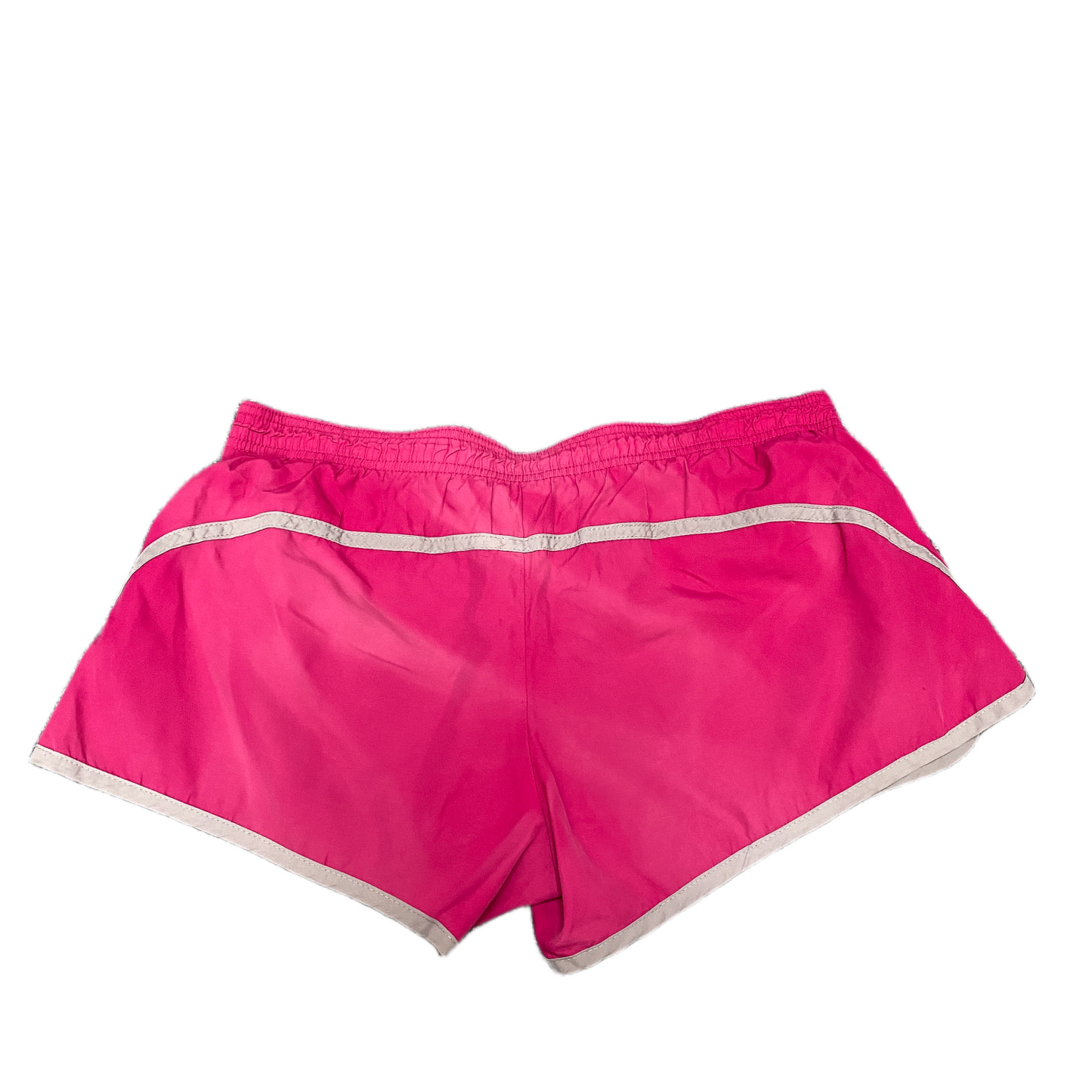 Running Sprinter Shorts Womens L 30" Waist Pink Athletic Fit Workout Dolphin Hem