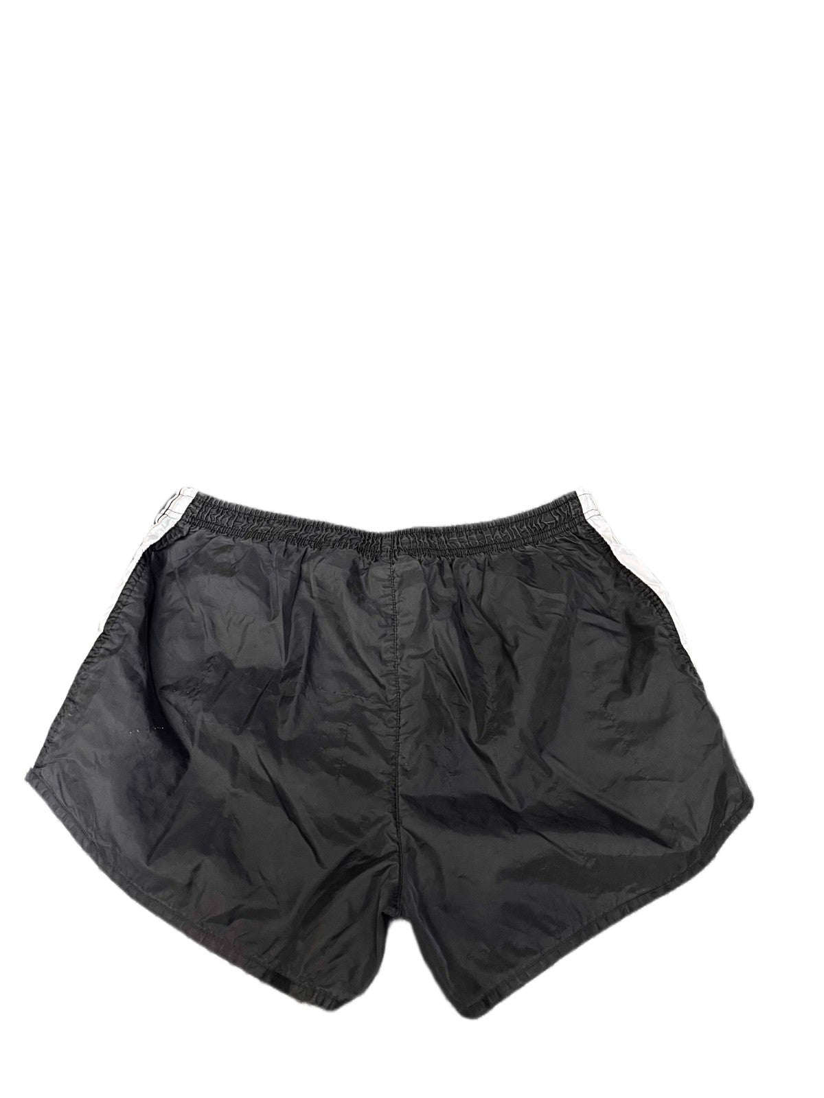 Nike Dri-FIT Running Shorts Fits as Womens XL 34" Waist Black White Dolphin Hem