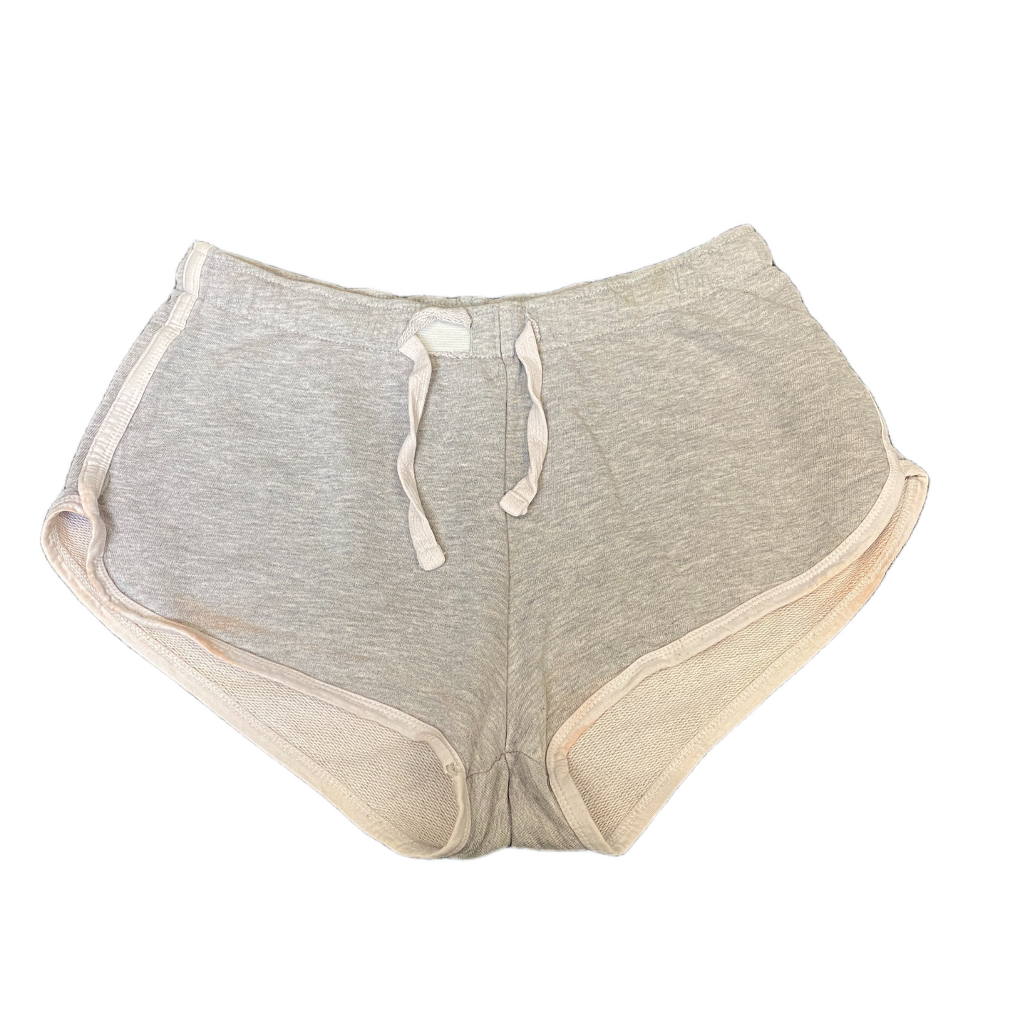 Running Sprinter Shorts Womens M 27" Waist Grey Athletic Gym Workout Dolphin Hem