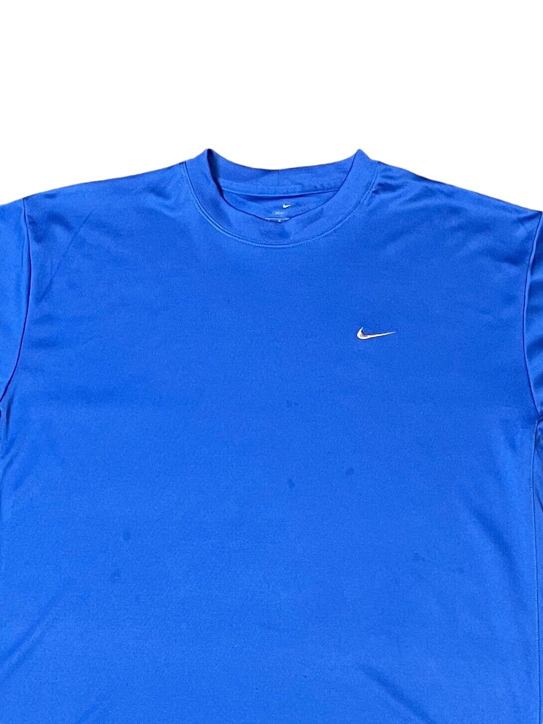 Nike Swoosh T-Shirt Blue Mens M Chest Logo