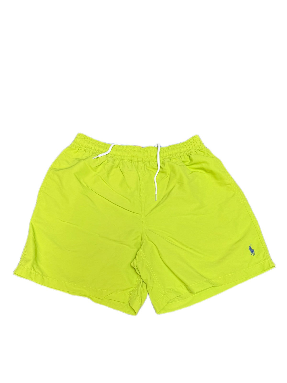 Polo Ralph Lauren Swim Trunks Mens M 30" Waist Lime Green Mesh Lined Drawstring